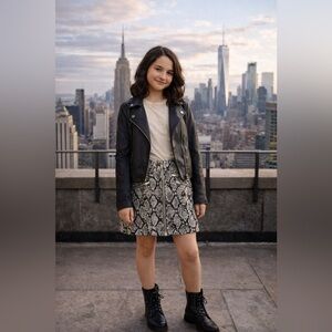 Python snakeskin skirt